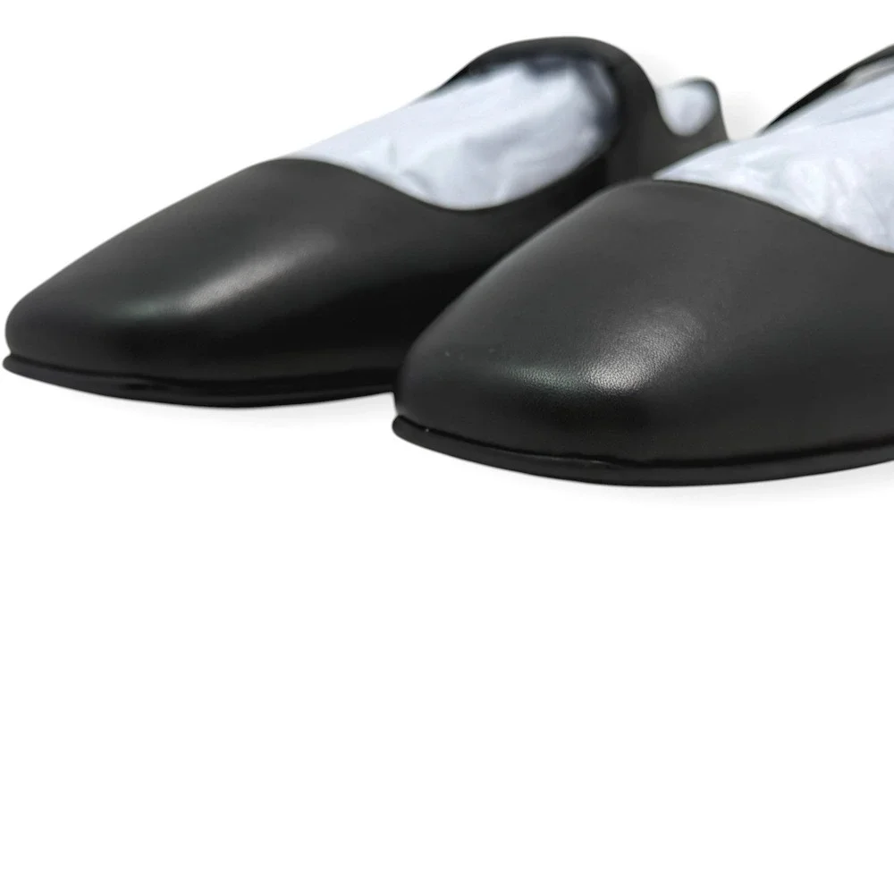 NIB Jeffrey Campbell Mary Jane Flats Anthropologie Black Leather Sz 8 Elise 2